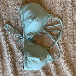 Tie back triangle bikini top